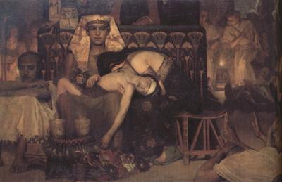 Alma-Tadema, Sir Lawrence The Death of the First-Born (mk23) oil painting image